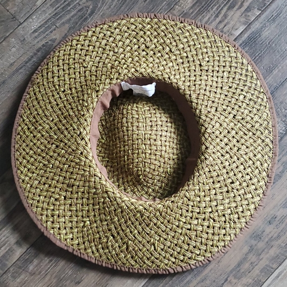 Jessica Simpson Large Bow Floppy Hat 100% Paper - Picture 7 of 12